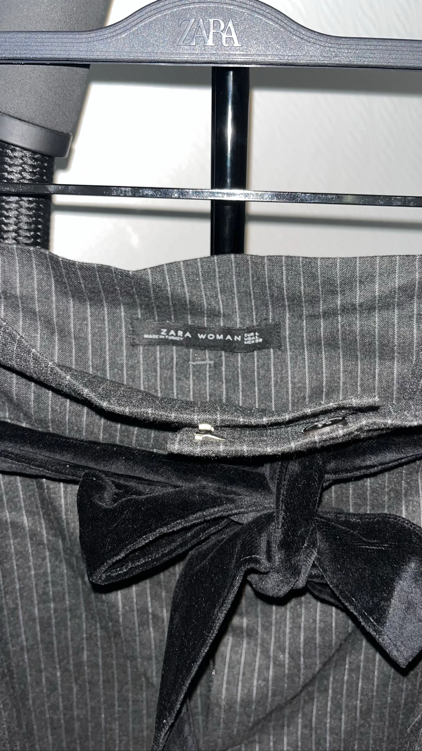 Zara pleated striped trousers – photo 3